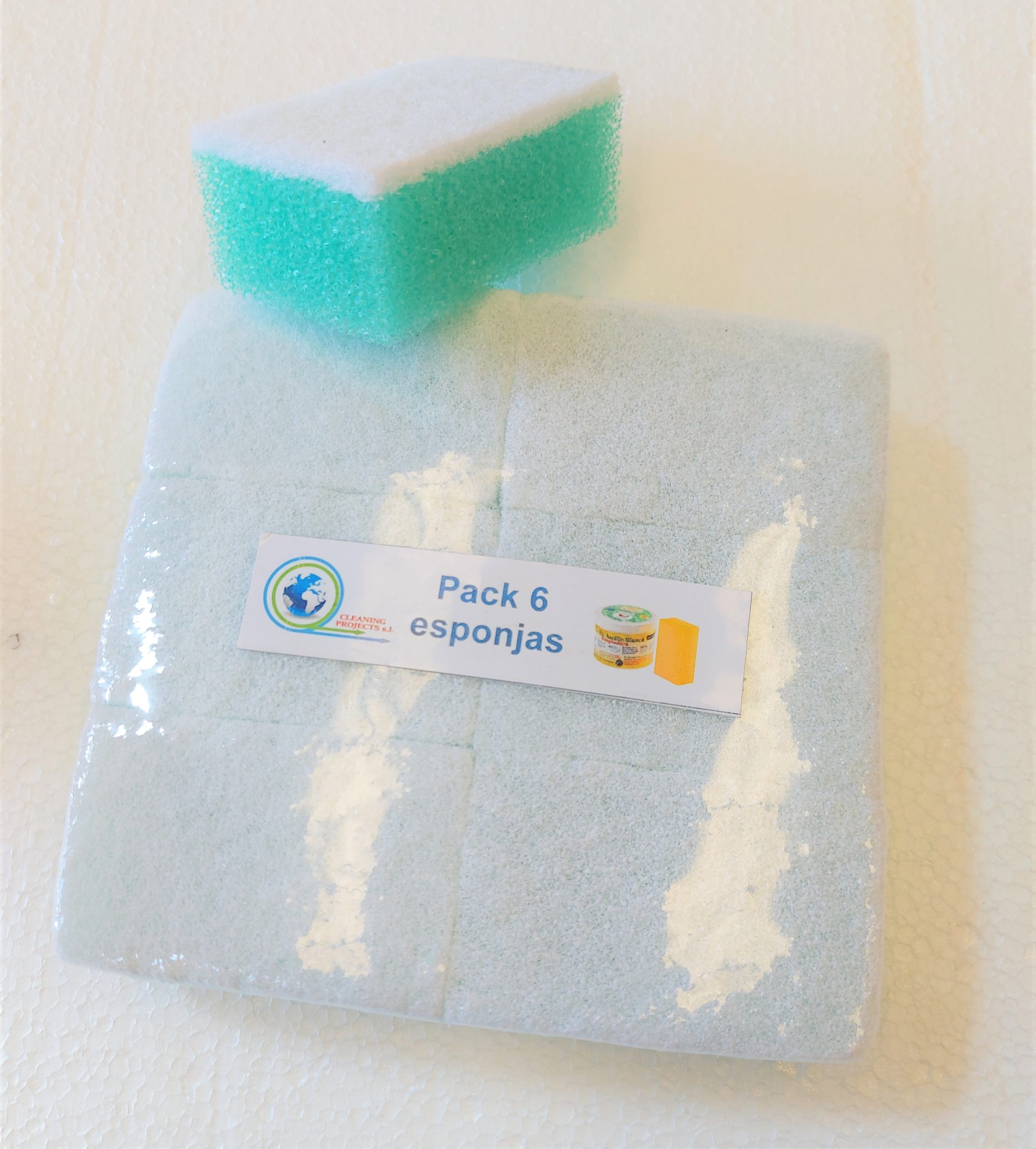 Esponja especial Piedra Blanca de Limpieza, Esponjas para Piedra de Arcilla  Blanca (Pack 6 Unidades, Verde con Resina) 